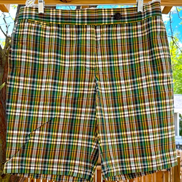 J. Crew Pants - J. Crew Amazing! NWOT Cotton City Fit Plaid size 12 Shorts